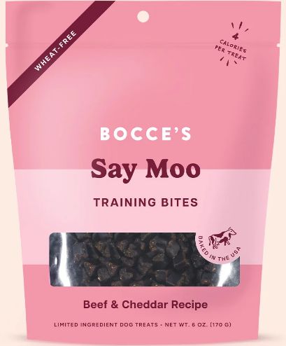Bocce's Training Bites Say Moo 6oz