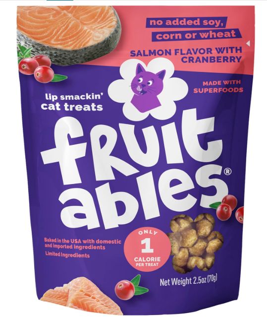 Fruitables Cat Crunchy Treat Salmon &amp; Cranberry