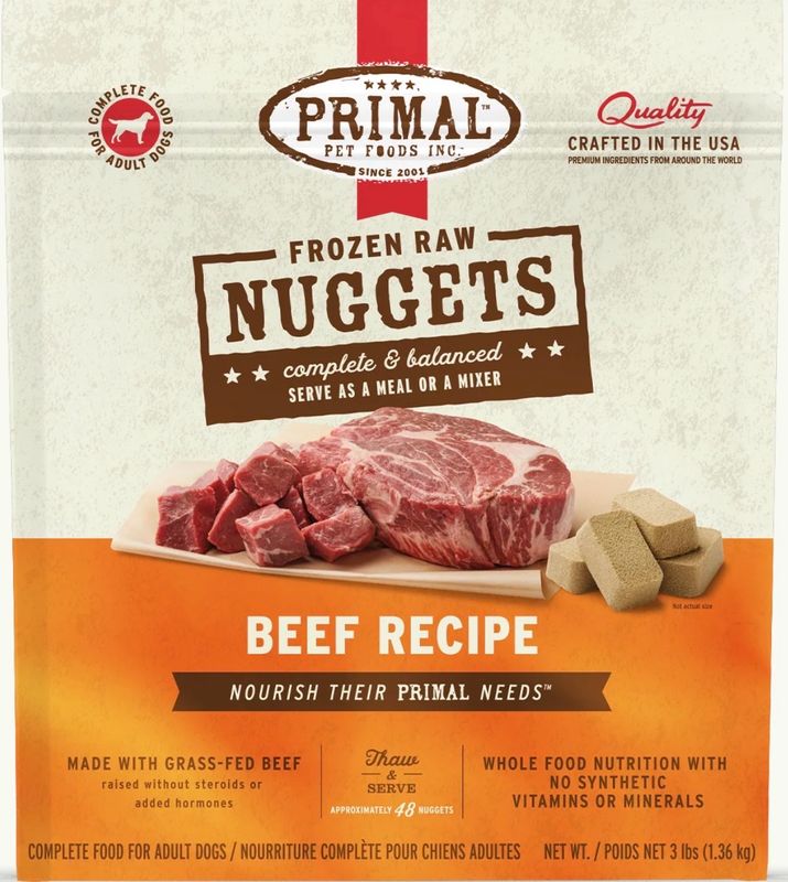 Primal Nuggets Beef 3lb
