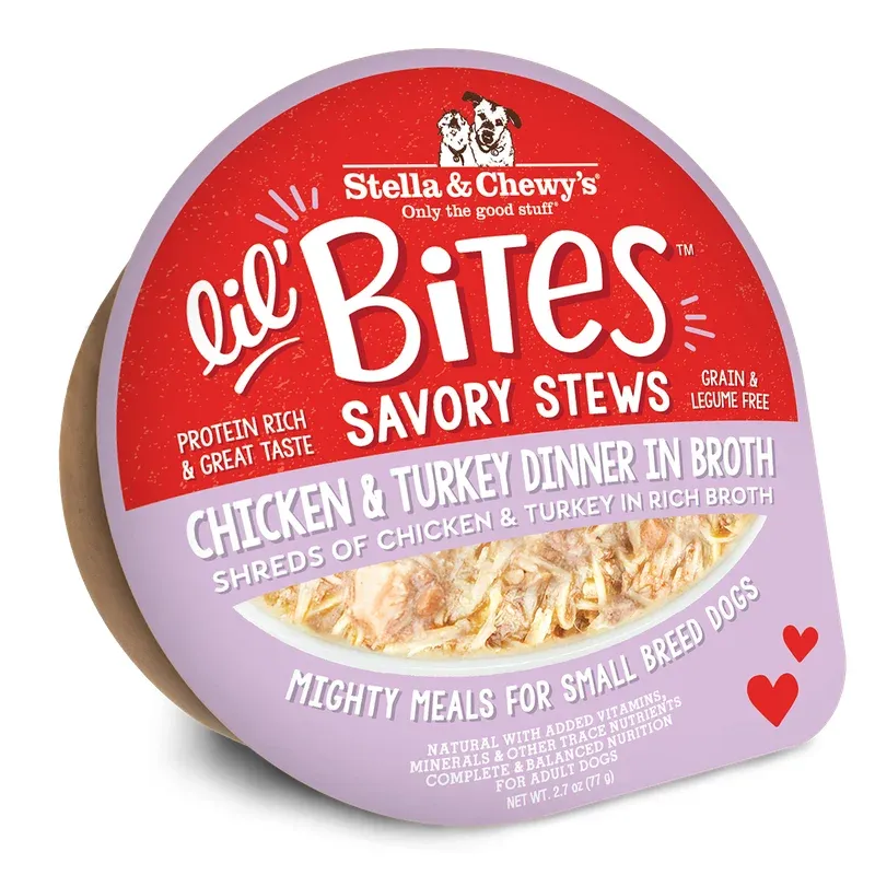 Stella &amp; Chewy's Lil Bites Savory Stews Chicken &amp; Turkey Dinner 2.7oz