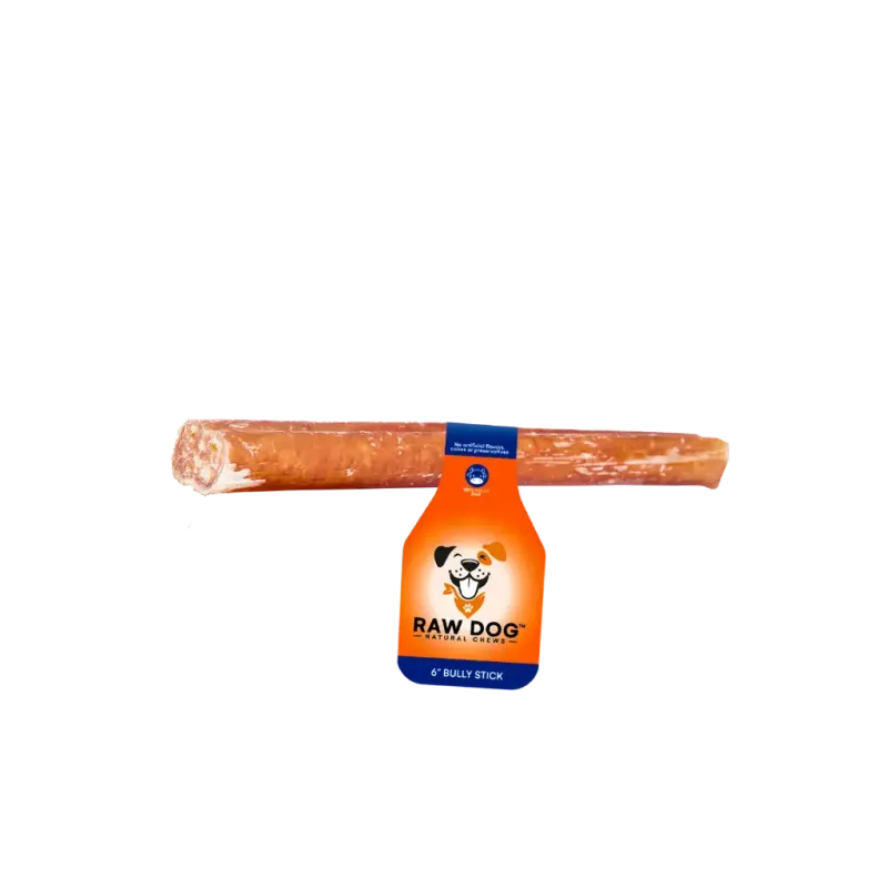 Raw Dog Regular Bully Stick 6"