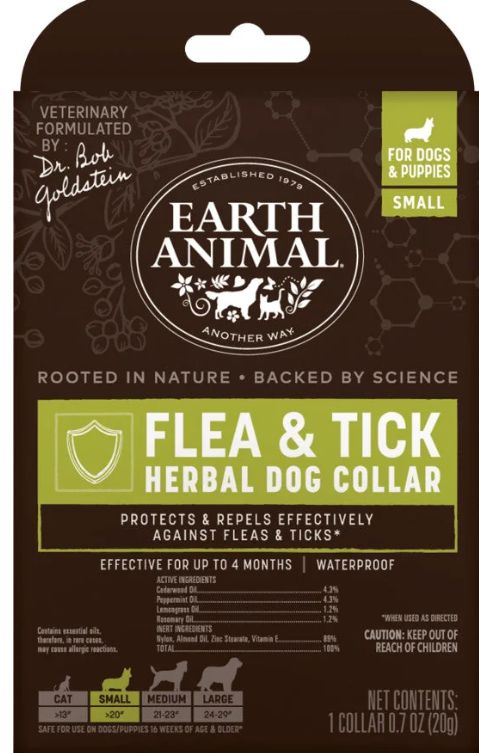 Earth Animal Flea &amp; Tick Collar Small Dogs &amp; Puppies