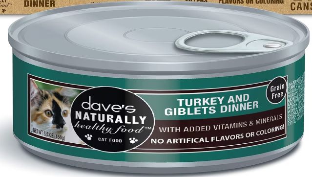 Dave's Cat Turkey &amp; Giblets 5.5oz