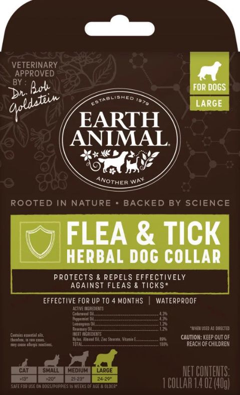 Earth Animal Flea &amp; Tick Collar Large Dogs