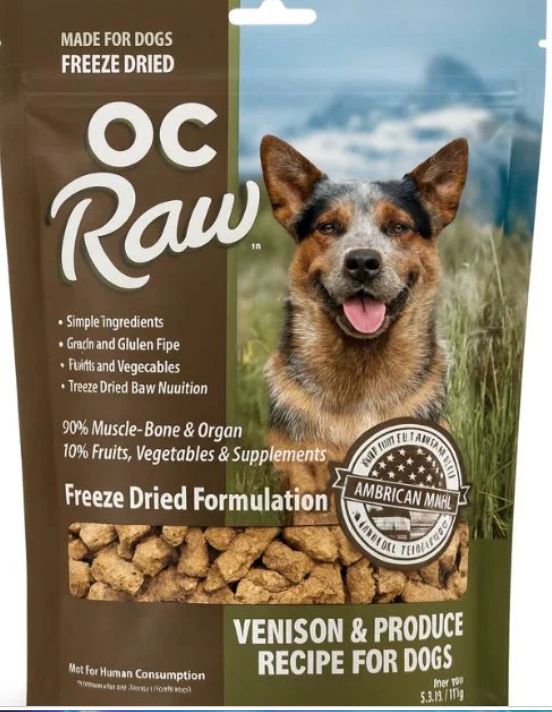OC Raw Freeze Dried Meaty Rox Venison 5.5oz
