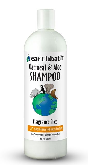 Earthbath Oatmeal Aloe Fragrance Free Shampoo 16oz