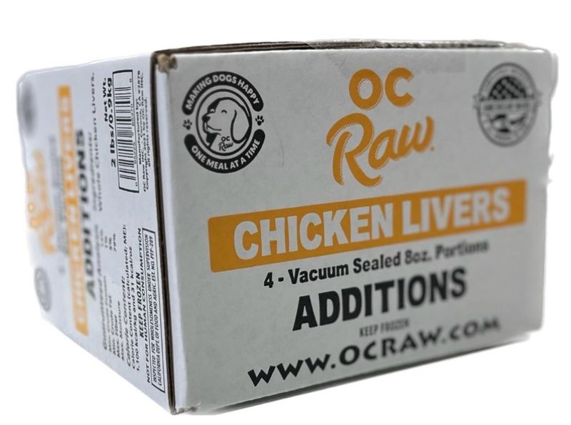 OC Raw Additions Chicken Livers Single Pack 8oz
