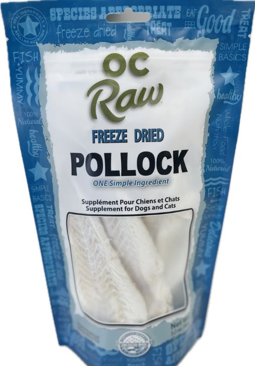 OC Raw Treats Pollock 3.2oz