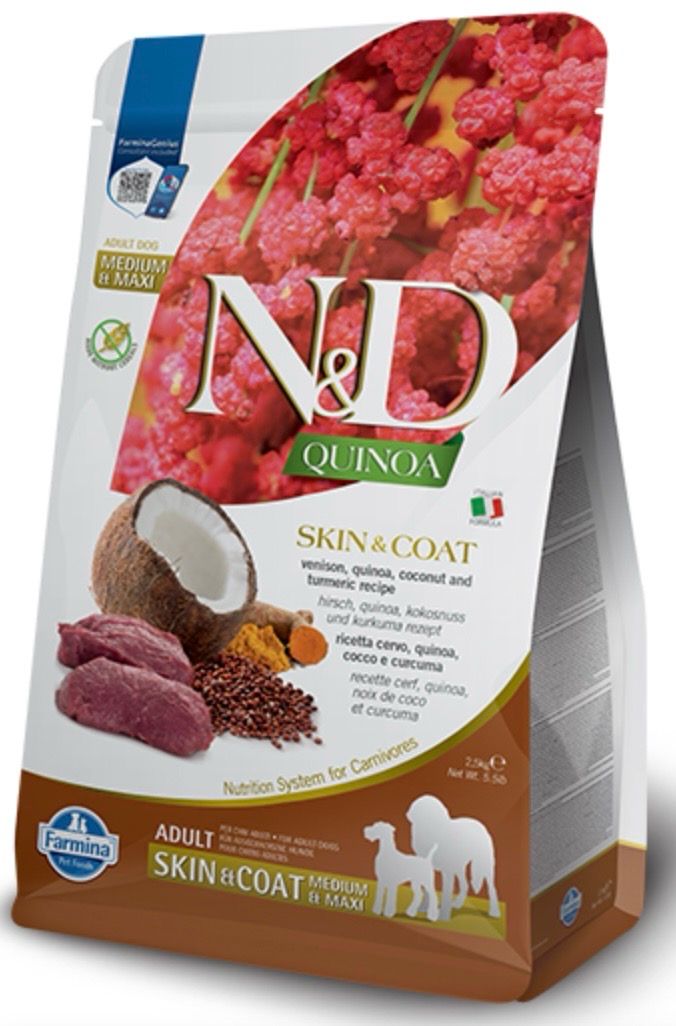 Farmina Quinoa Skin &amp; Coat Venison Adult Medium/Maxi 5.5lb