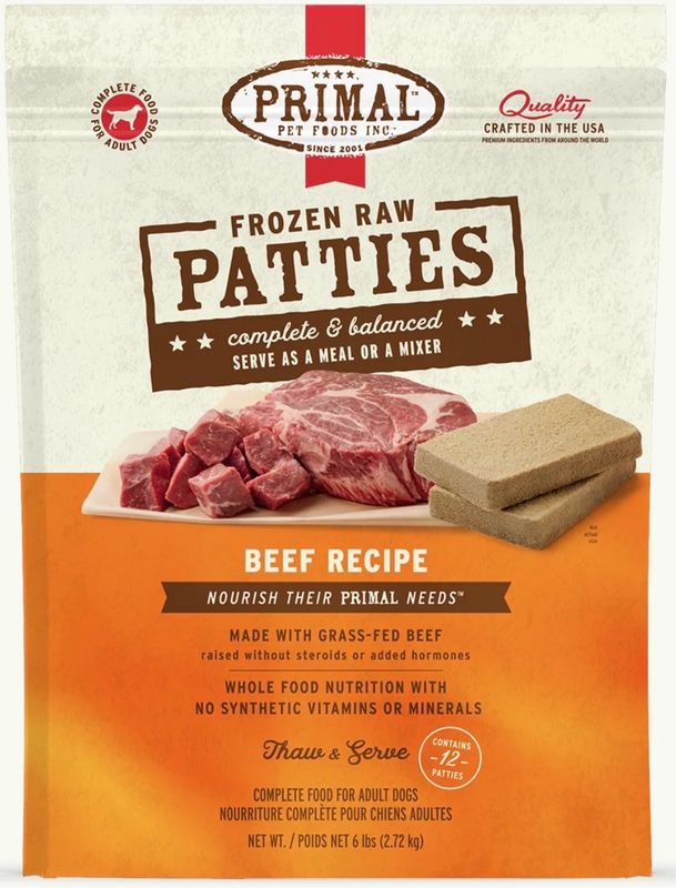 Primal Patties Beef 6lb