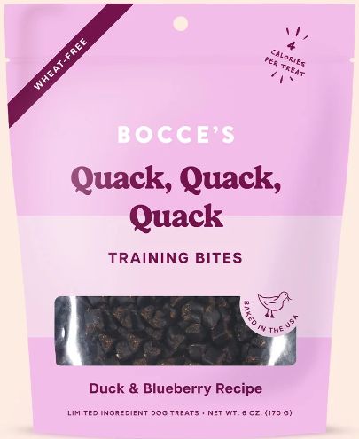 Bocce's Training Bites Quack Quack Quack 6oz
