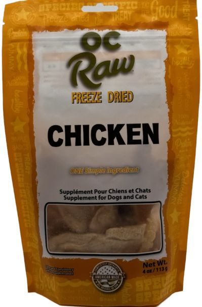 OC Raw Treats Chicken Meat Pieces 4oz