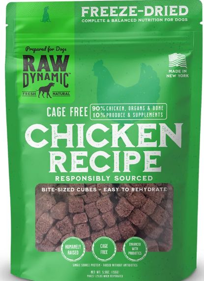 Raw Dynamic Freeze Dried Chicken 5.5oz