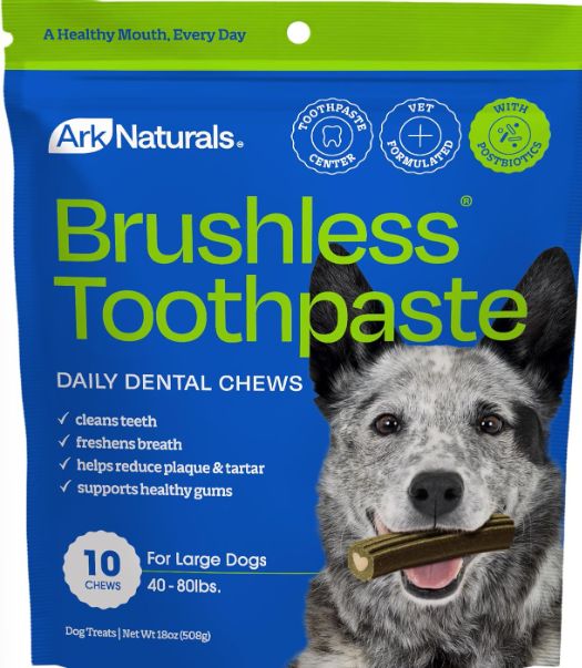Ark Naturals Brushless Toothpaste Dental Chew Large