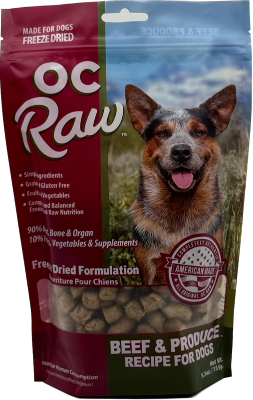 OC Raw Freeze Dried Meaty Rox Beef 5.5oz