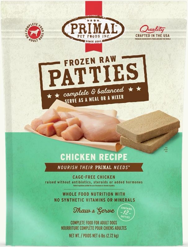 Primal Patties Chicken 6lb