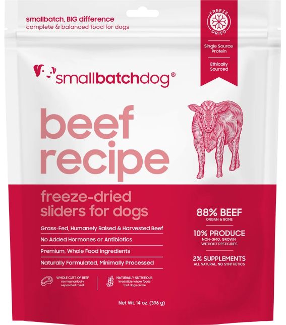 Smallbatch Dog Freeze Dried Beef 14oz