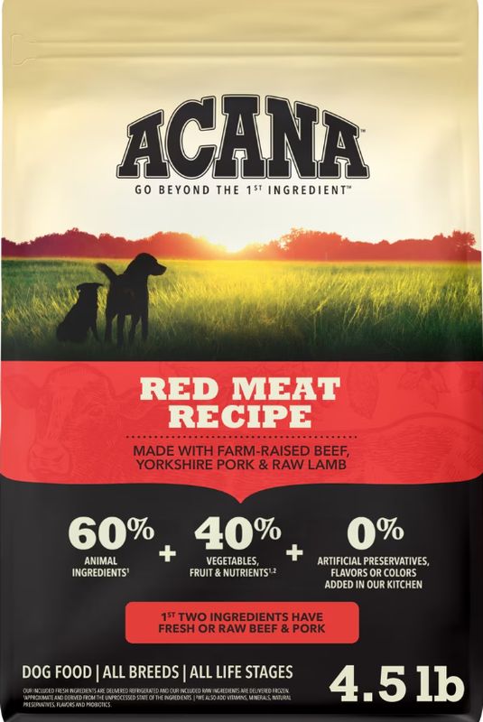 Acana Heritage Red Meat Formula 4.5lb