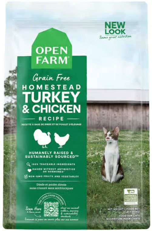 Open Farm Cat DRY Turkey &amp; Chicken 4lb