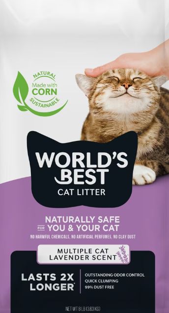 World's Best Cat Clumping Lavender Scented Purple 8lb
