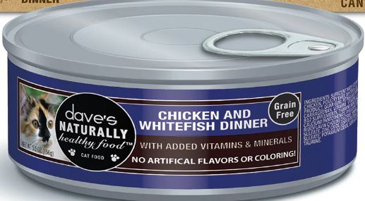 Dave's Cat Chicken &amp; Whitefish Dinner 5.5oz