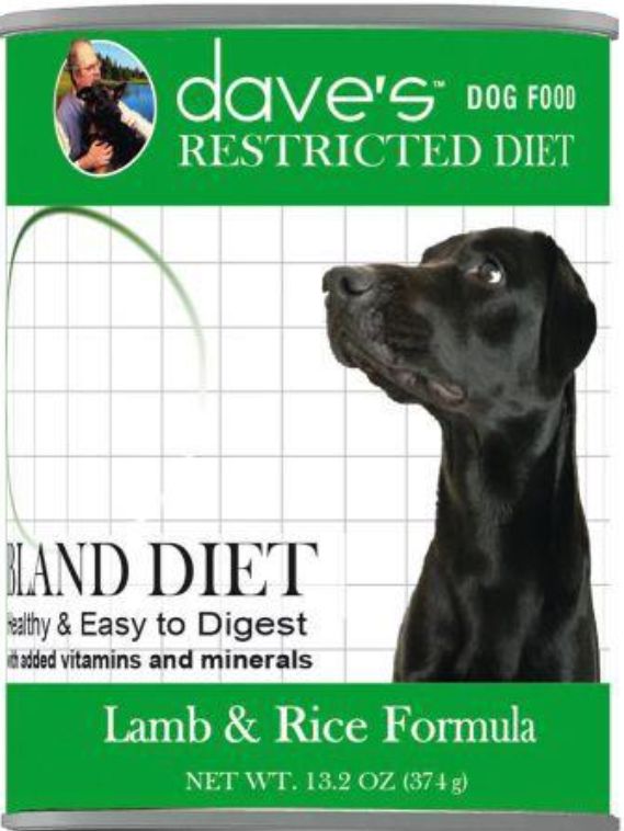Dave's Dog Bland Diet - Lamb &amp; Rice Formula 13.2oz