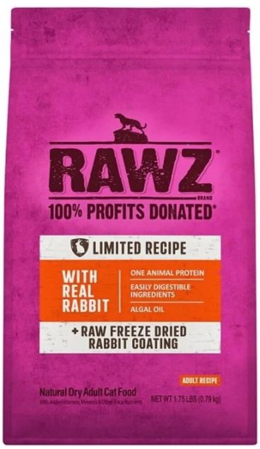 RAWZ Cat Kibble Rabbit 1.75lb