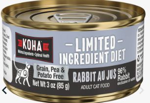 Koha Cat Limited Rabbit Pate 3oz