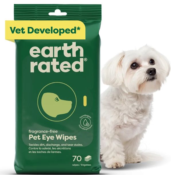 Earthrated Eye Wipes 60 Count