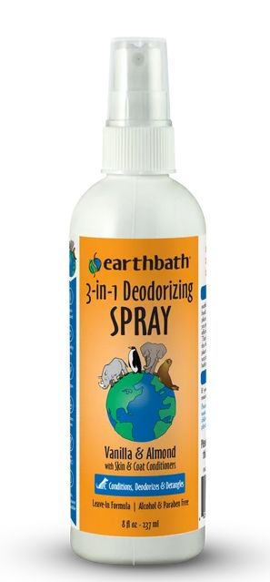Earthbath Deodorizing Spritz Vanilla &amp; Almond 8oz