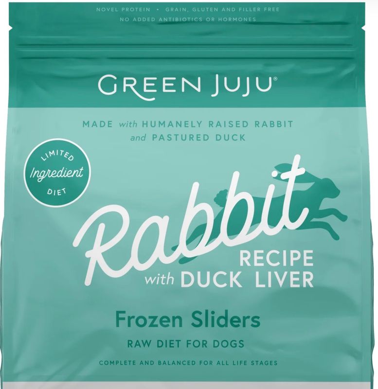 Green Juju Frozen Rabbit &amp; Duck Sliders 3lb