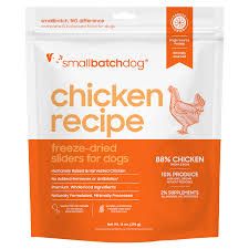 Smallbatch Dog Freeze Dried Chicken Sliders 25oz