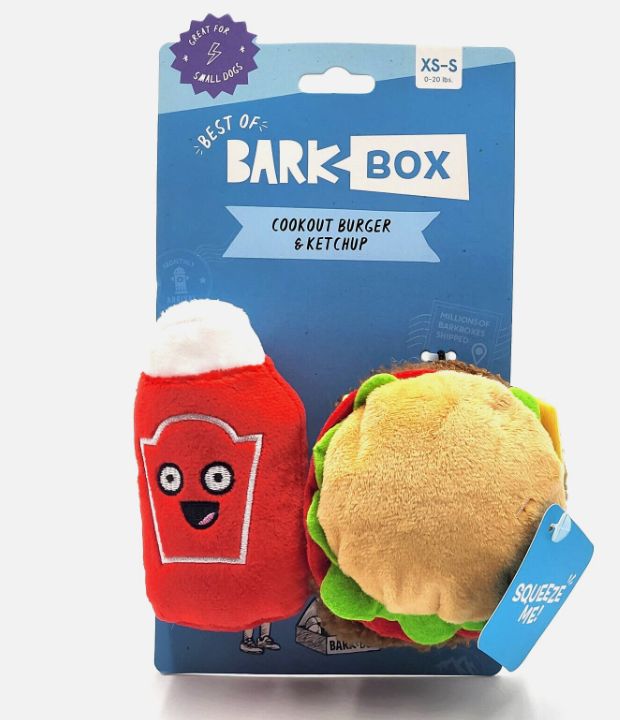 Bark Burger &amp; Ketchup Multi Toy