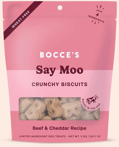 Bocce's Crunchy Biscuits Say Moo 5oz