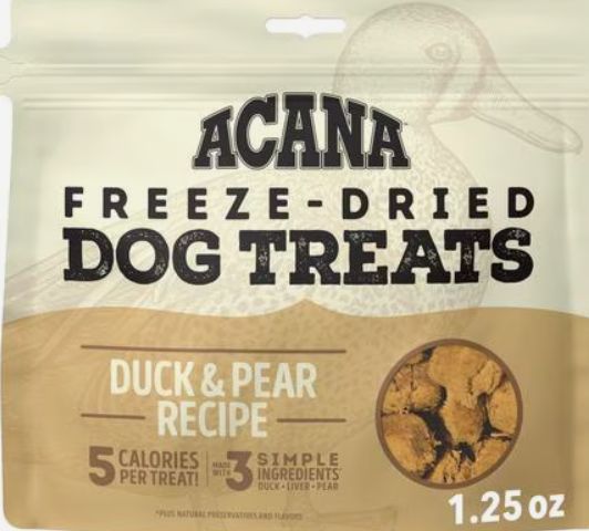 Acana Duck &amp; Pear Dog Treats 3.25oz