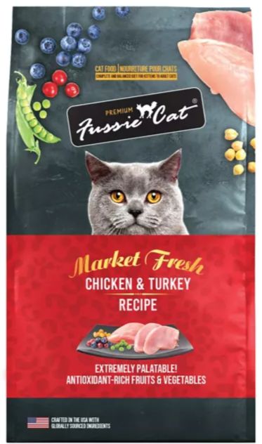 Fussie Cat Dry Chicken &amp; Turkey 10lb