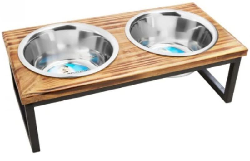 Indipets 2qt Contemporary Wooden Double