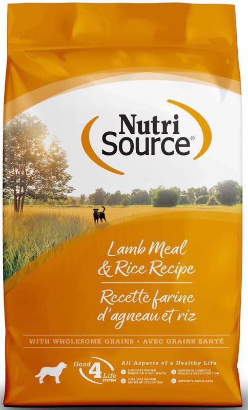 Nutrisource Dog Lamb &amp; Rice 12lb