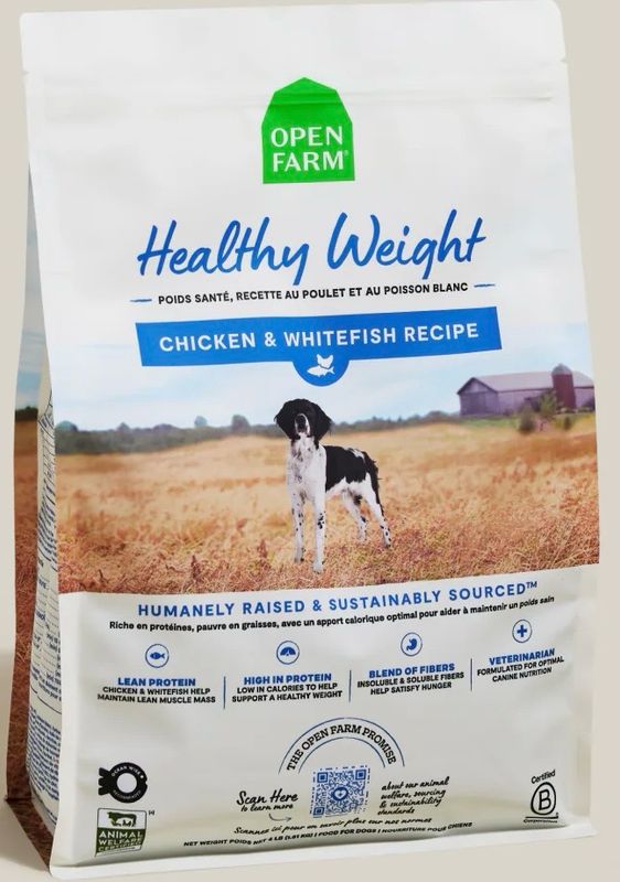 Open Farm Functional Kibble Healthy Weight 22lb