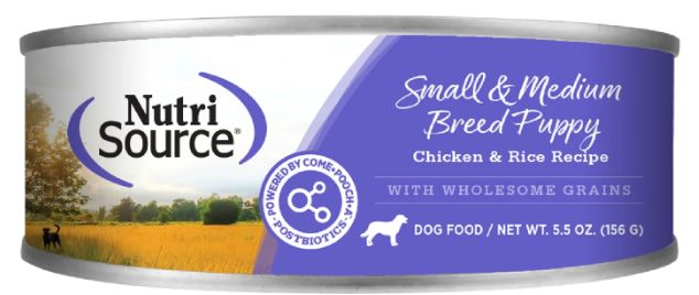 Nutrisource Puppy Wet Chicken &amp; Rice - Small &amp; Med Breed 5.5oz