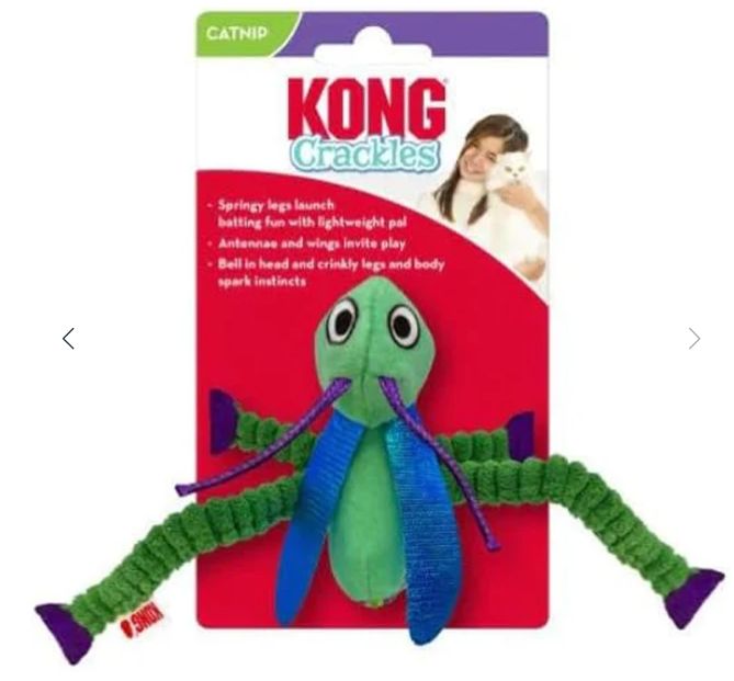 Kong Cat Crackles Grasshopper