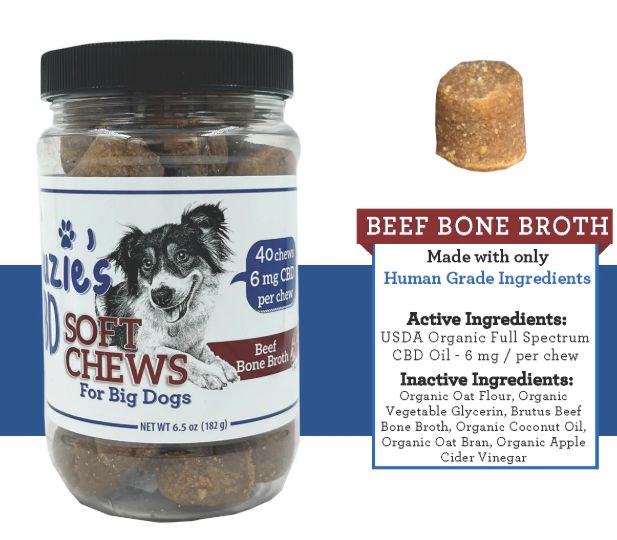 Suzie's CBD Soft Chews For Big Dogs Beef 6.5oz