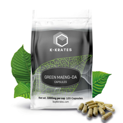 Green Maeng-Da Kratom Capsules