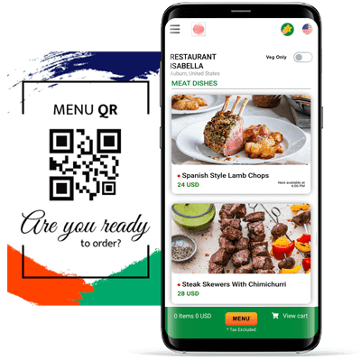 QR Code Interactive Menu Managed