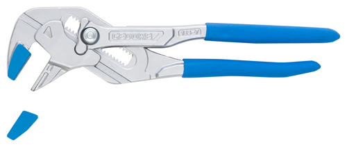 CLE A PINCE 7" AVEC COUVRE POIGNEE