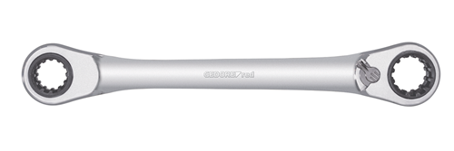 CLE MIXTE A CLIQUET DOUBLE OU DROIT 10+13+17+19 mm