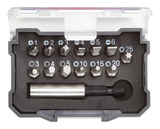 BOITES A EMBOUTS 1/4" 14 pièces PH+SL+TX+6 bords+porte-embouts