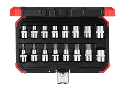 JEU DE DOUILLES 1/2" 16 pièces TX E10-24 T30-70
