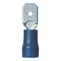 COSSE PLATE PRÉ-ISOLÉE MÂLE RENFORCÉE 6,35 x 0,8 mm (1 → 2,5 mm²)