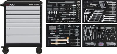 LT LINE Servante d'atelier LT700, 7 tiroirs, 337-pcs.